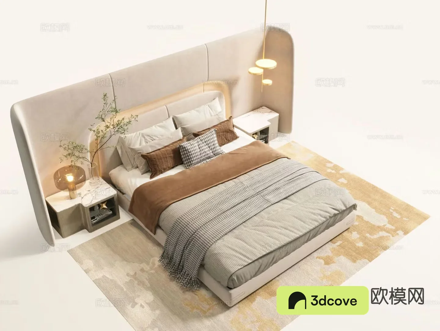 Minotti double bed