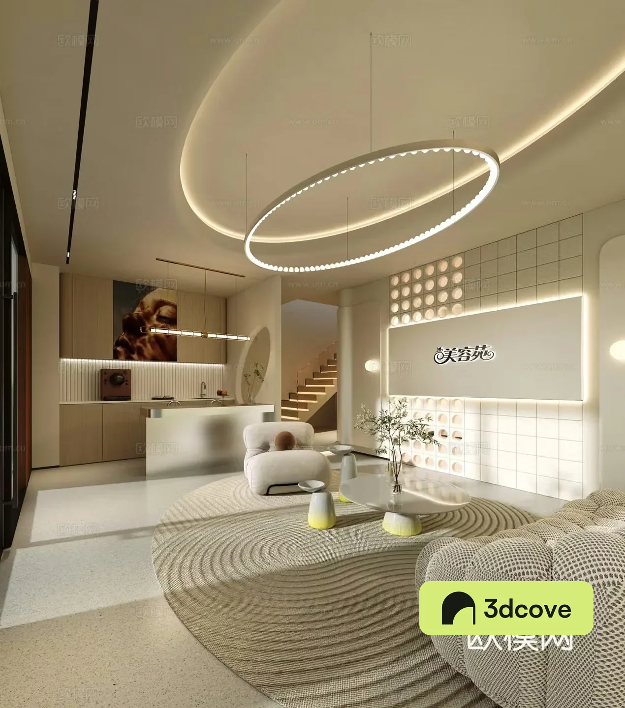 Modern beauty SPA beauty salon hall