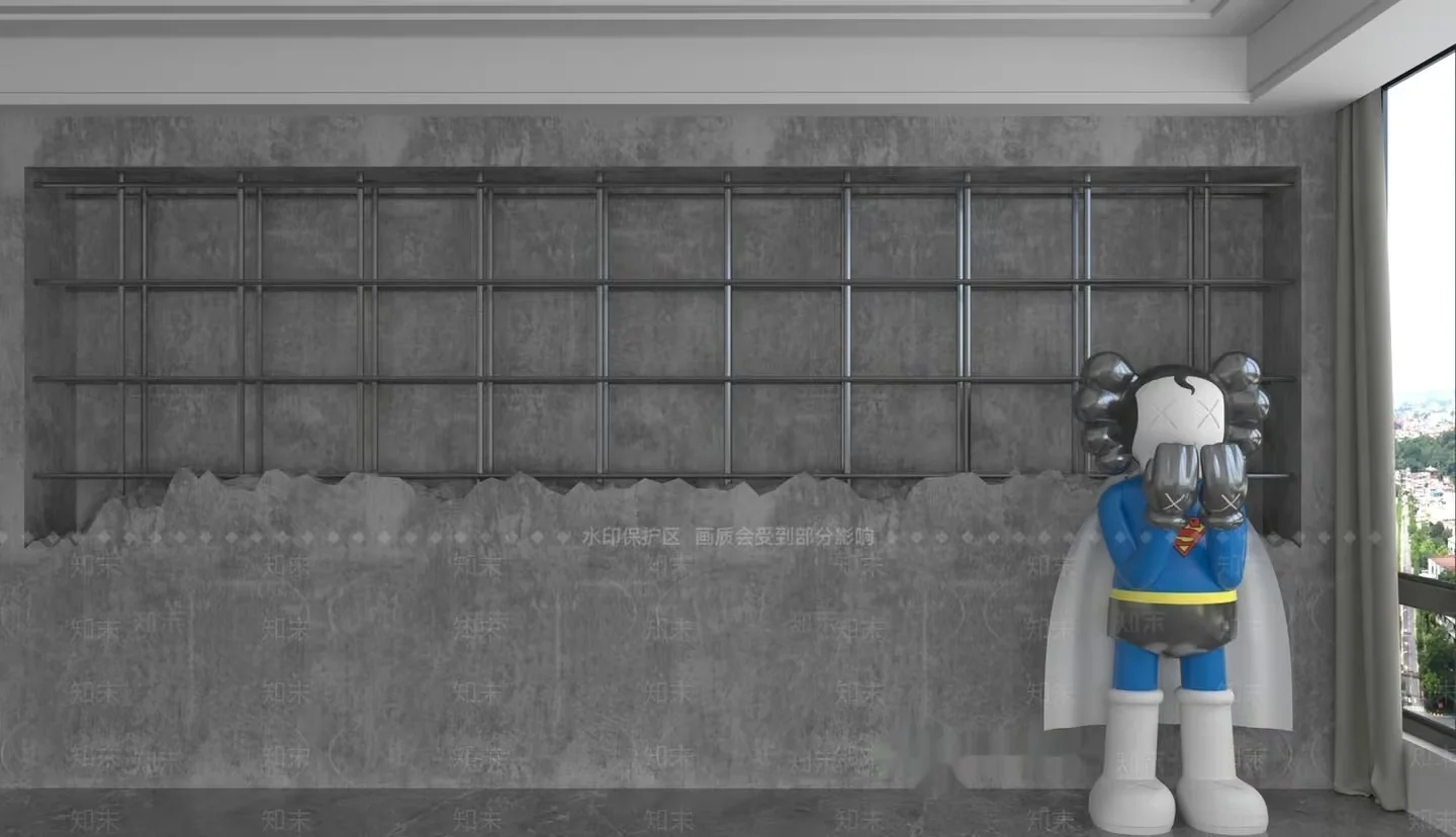 A Cartoon Character In A Room 3D Model – 5473 – VRAY Render