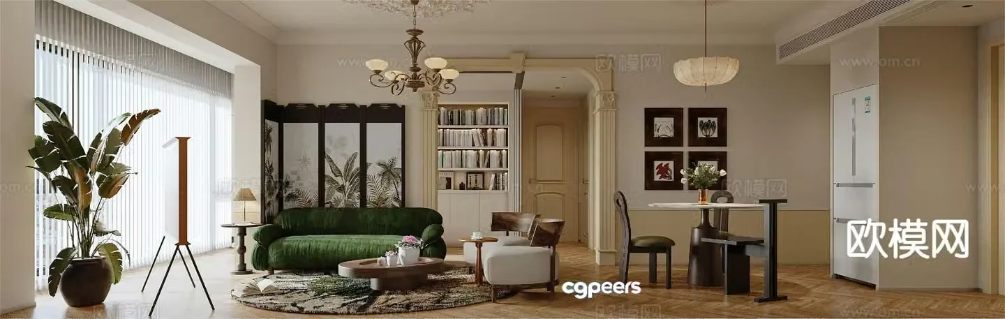French restaurant 3d model