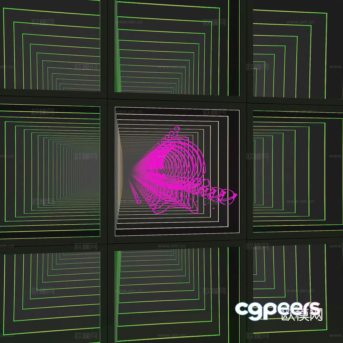 abyss mirror mirror thousand layer mirror 3d model