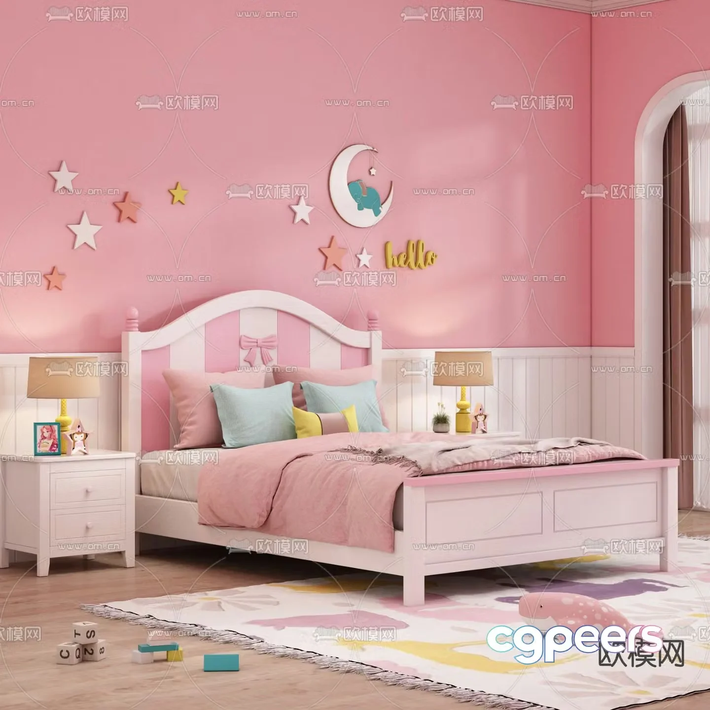 Children’s bed 3d model