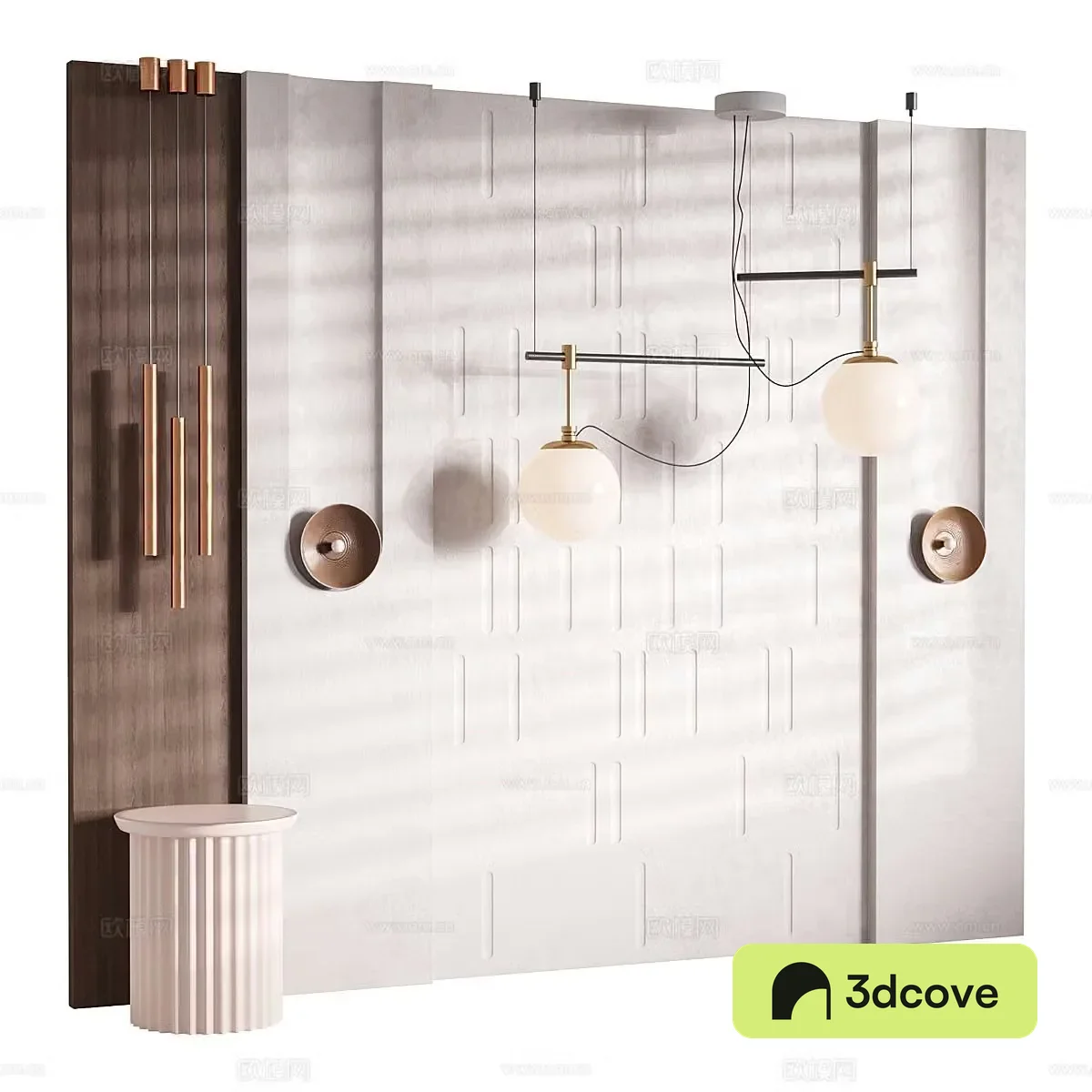 Decorative wall panel background wall
