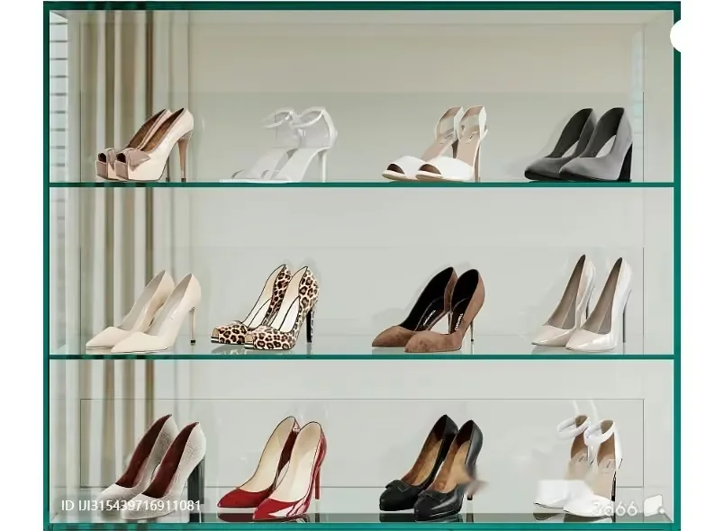 High-Heeled Shoes 3D Model – 323 – VRAY Render