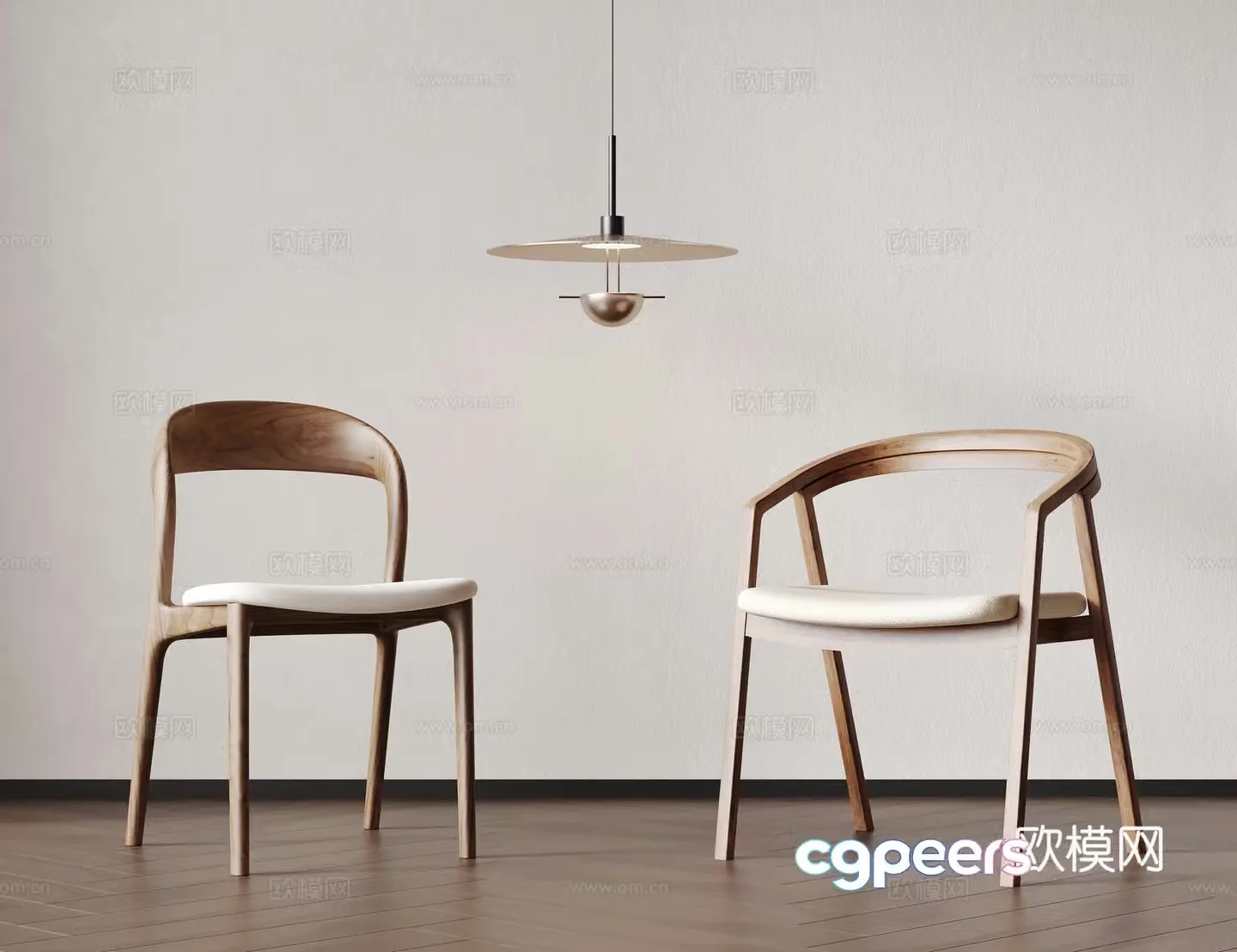 Medium style single chair dining chair book chair tea chair dressing chair solid wood single chair 3d model
