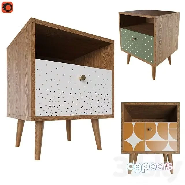 3ds Max Free – Bedside Table Berber