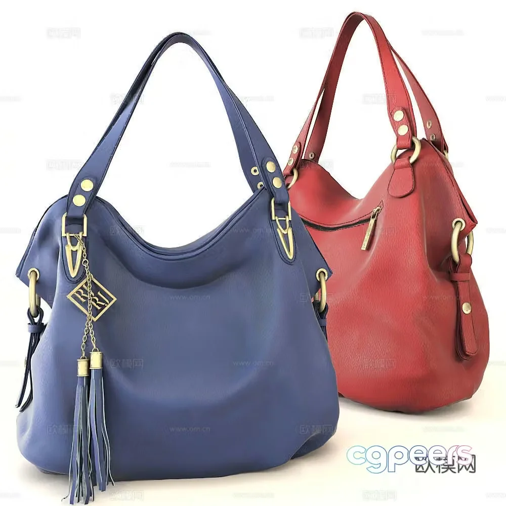 Leather bag 3d model