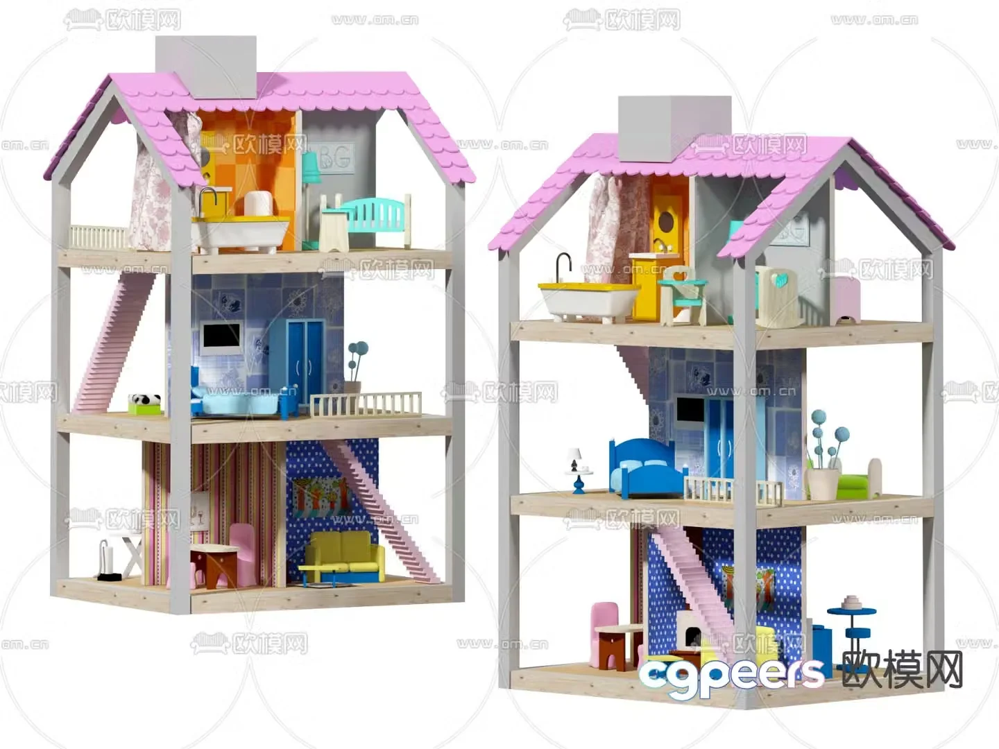 Children’s toys play house toys 3d model