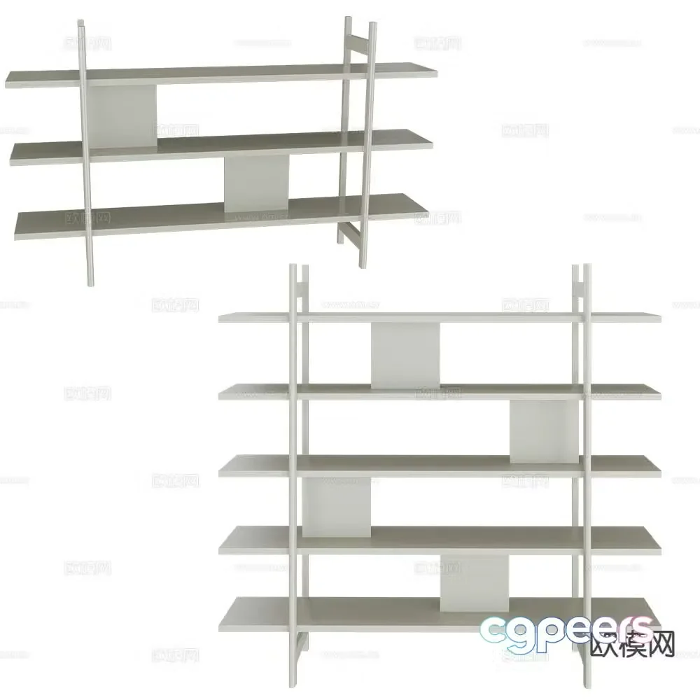 Inno decorative cabinet shelf 3d model