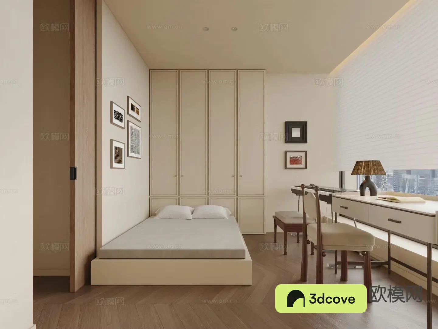 Medieval style tatami bedroom