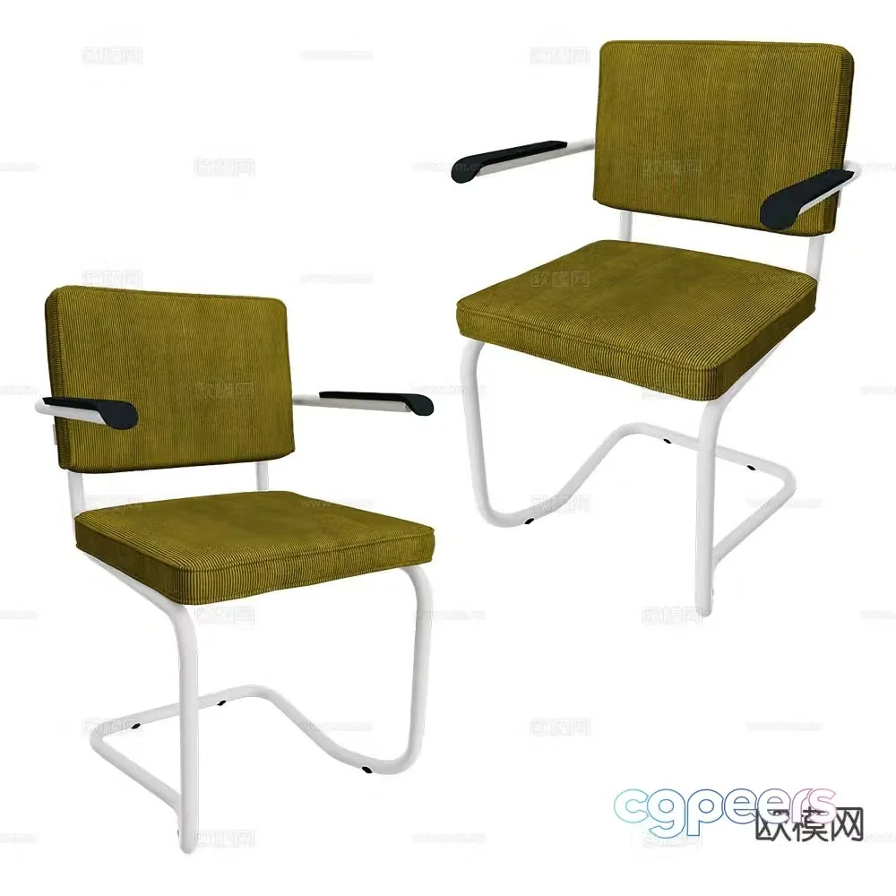 Zuiver Group modern single chair dining chair 3d model