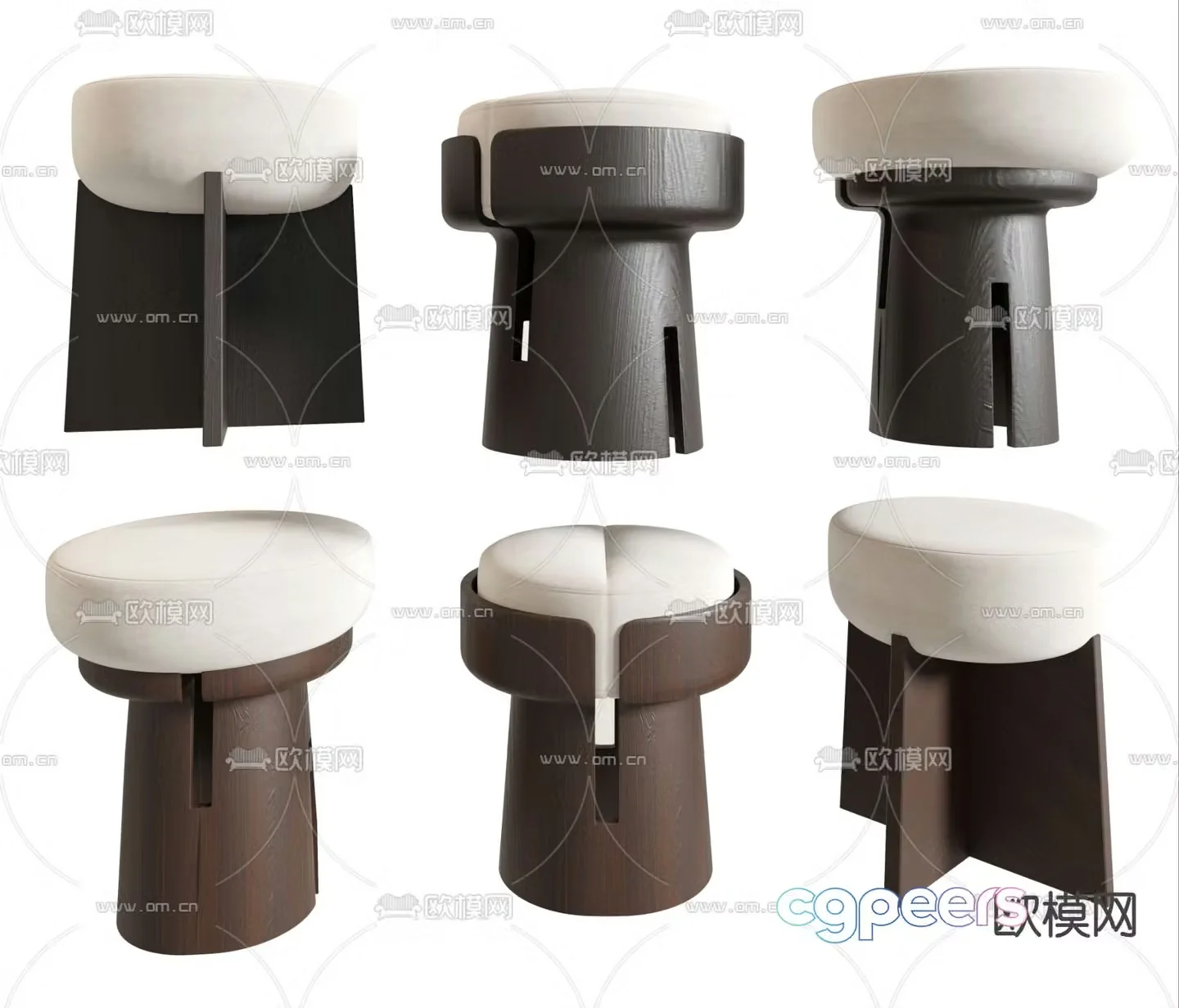 Wabi-sabi stool 3d model