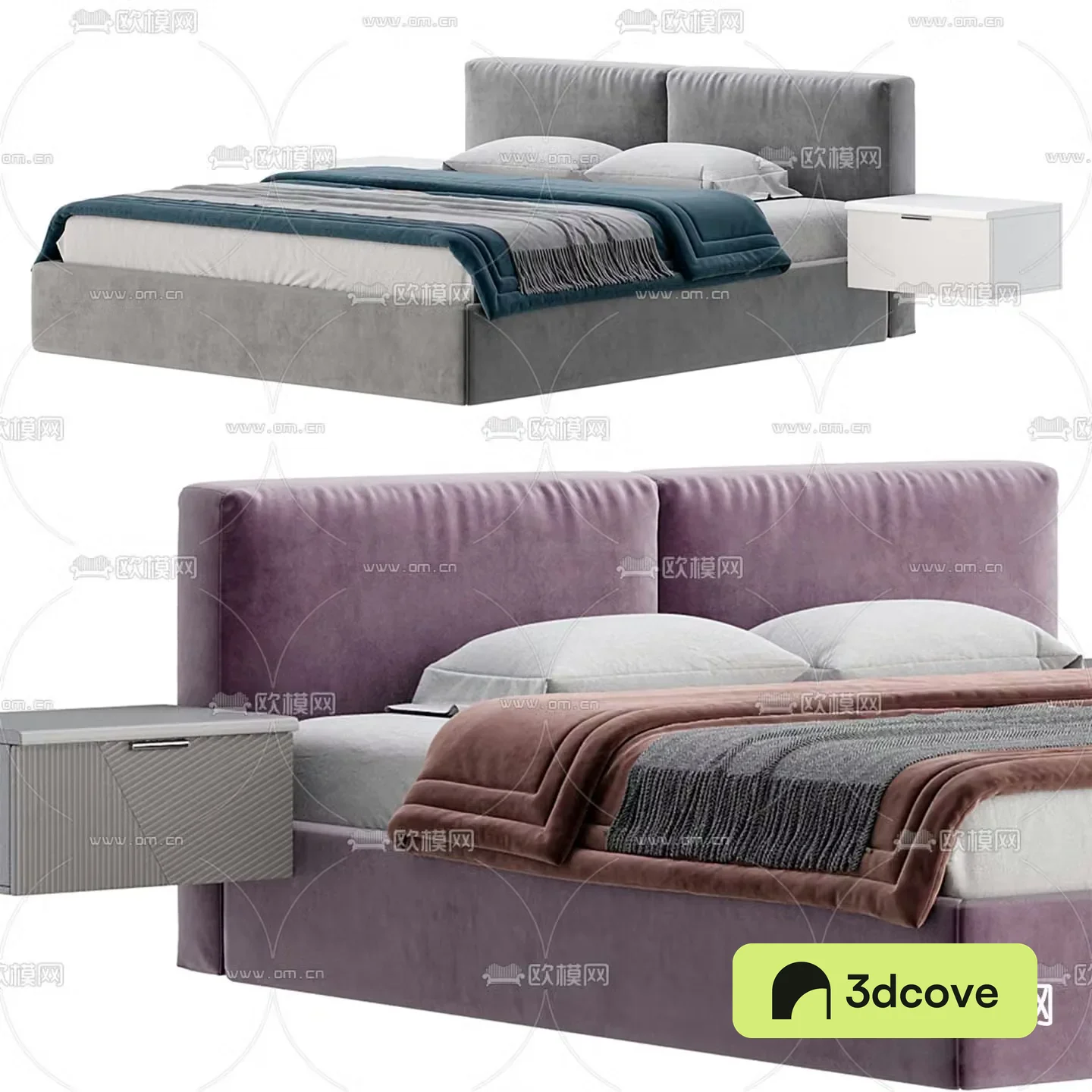 Modern double bed