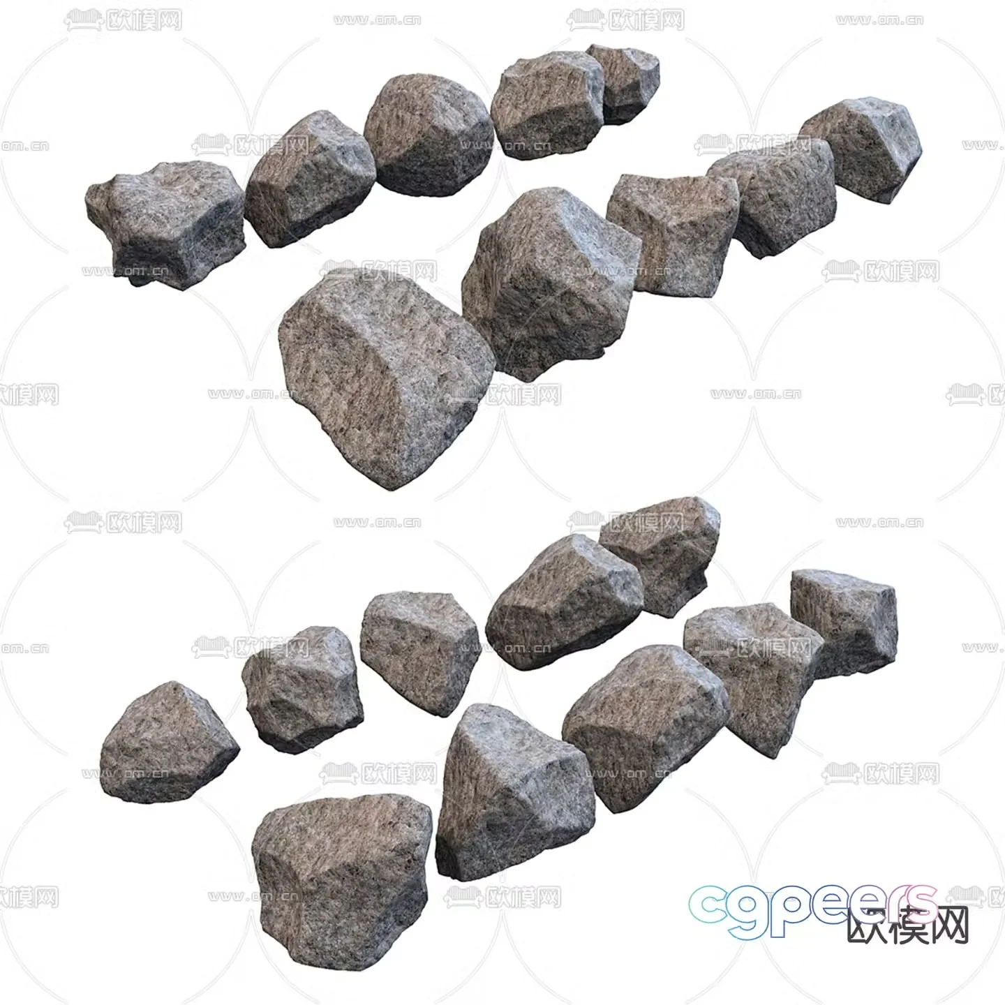 stone rocks rock 3d model