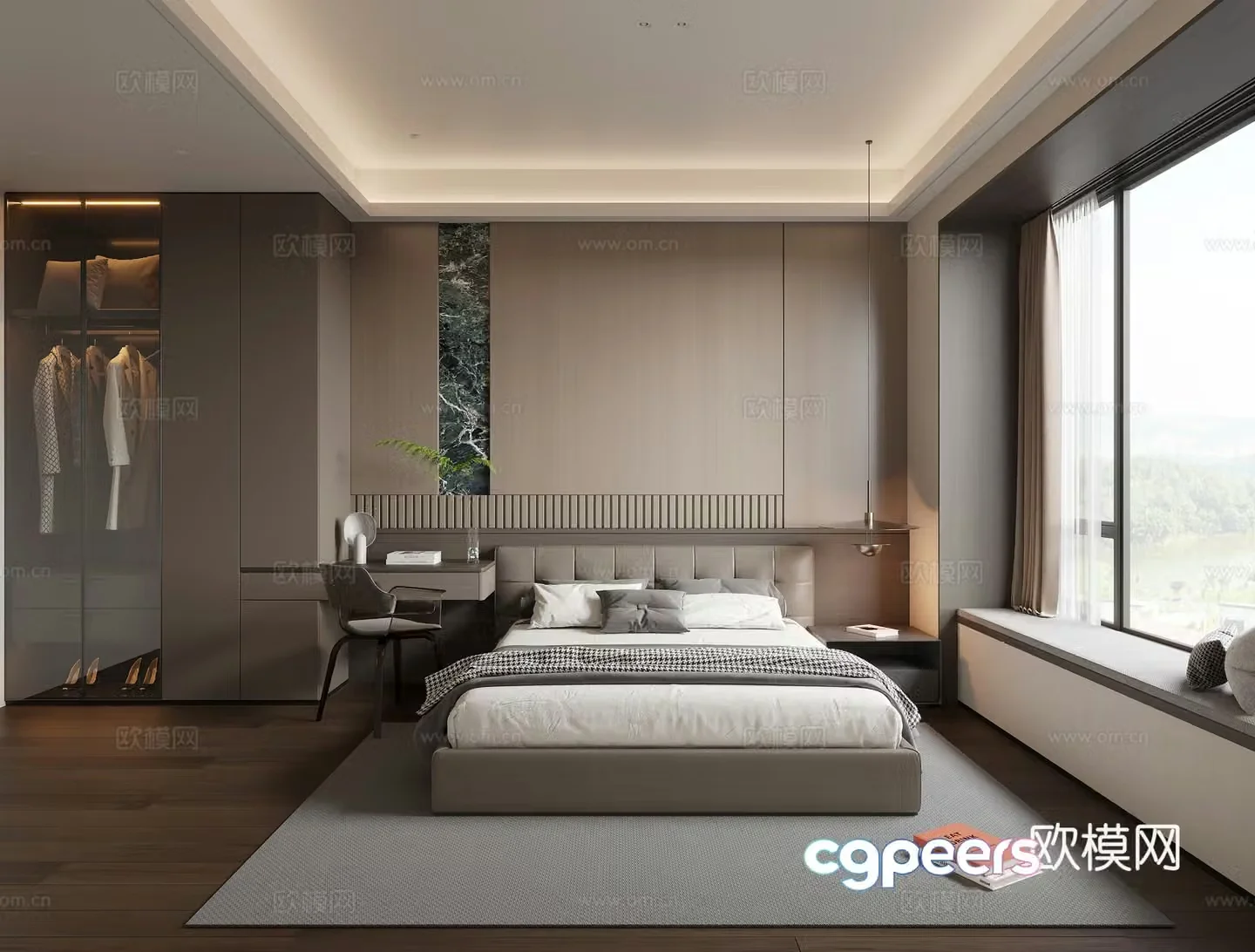 Modern bedroom 3d model