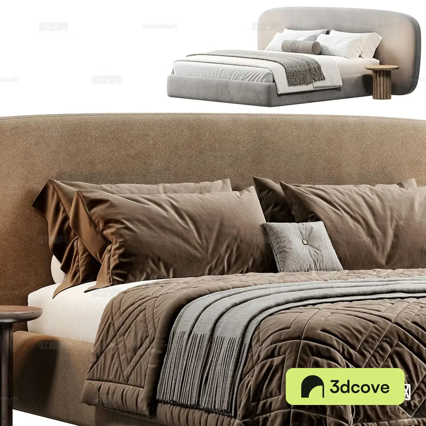 Modern double bed