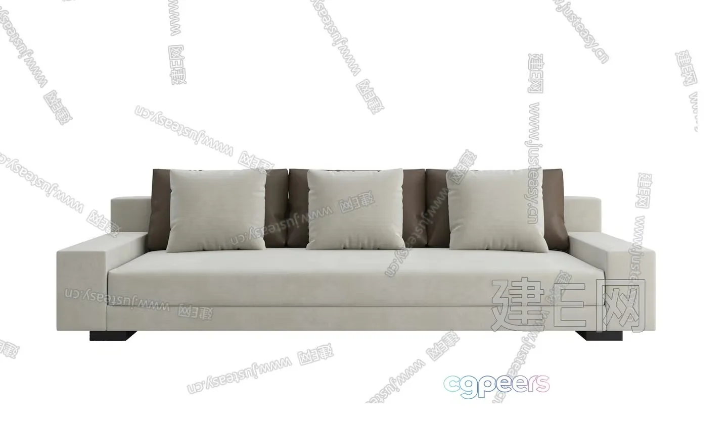 Modern Sofa 3D Model – 8946 – VRAY Render
