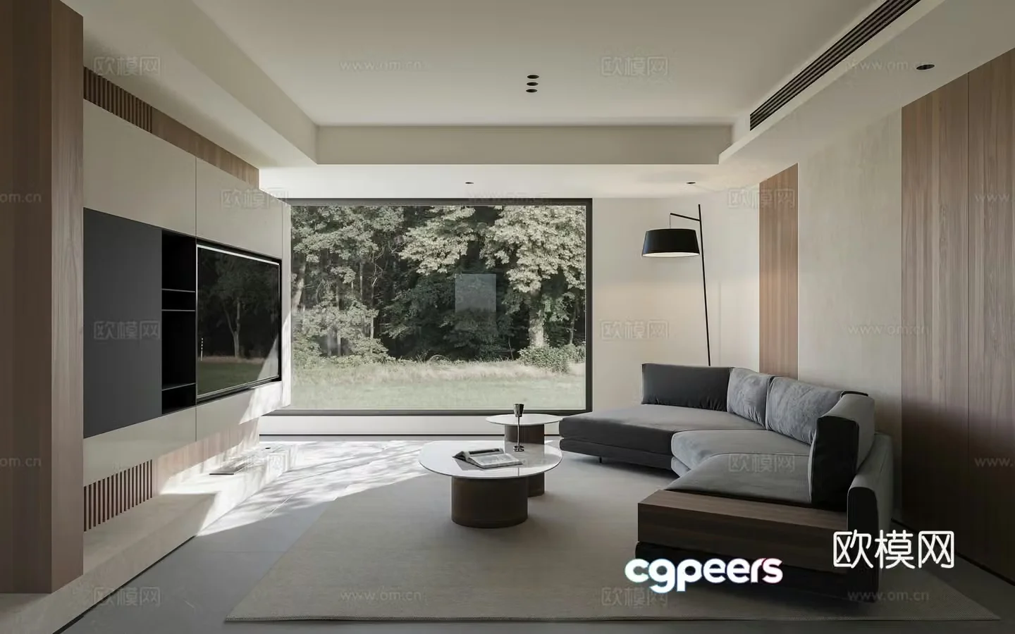 Modern living room 3d model