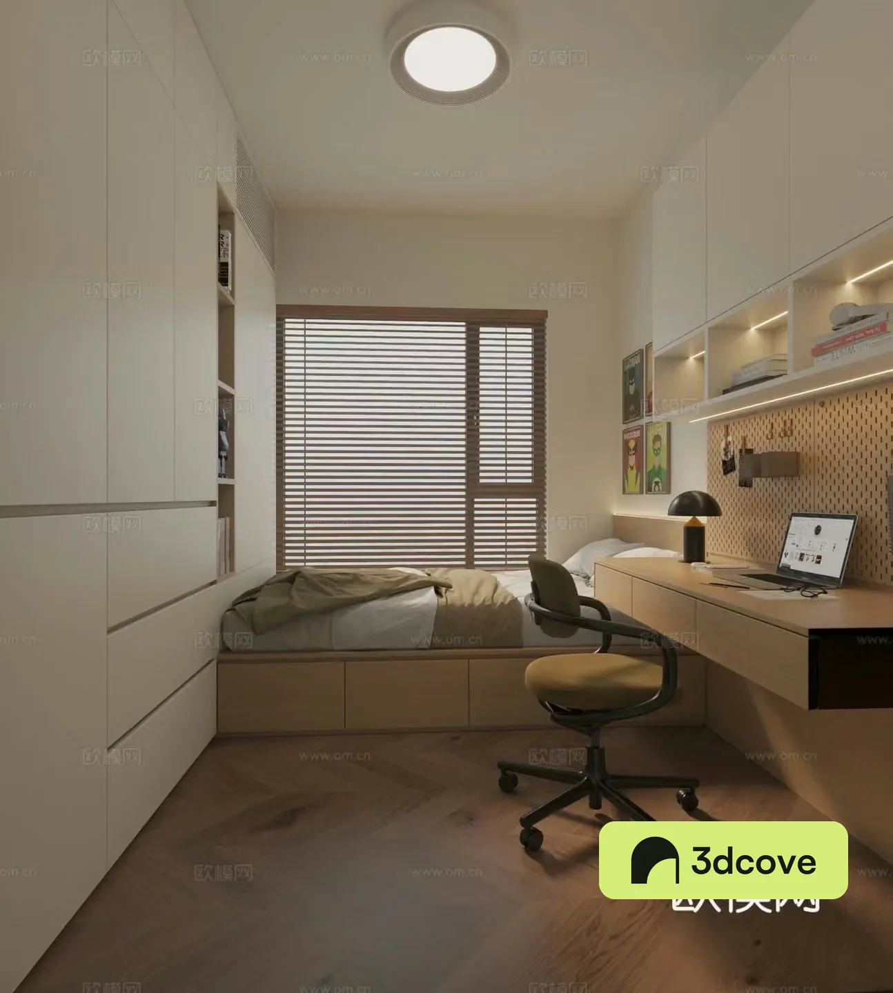 Medium style children’s room 3D model