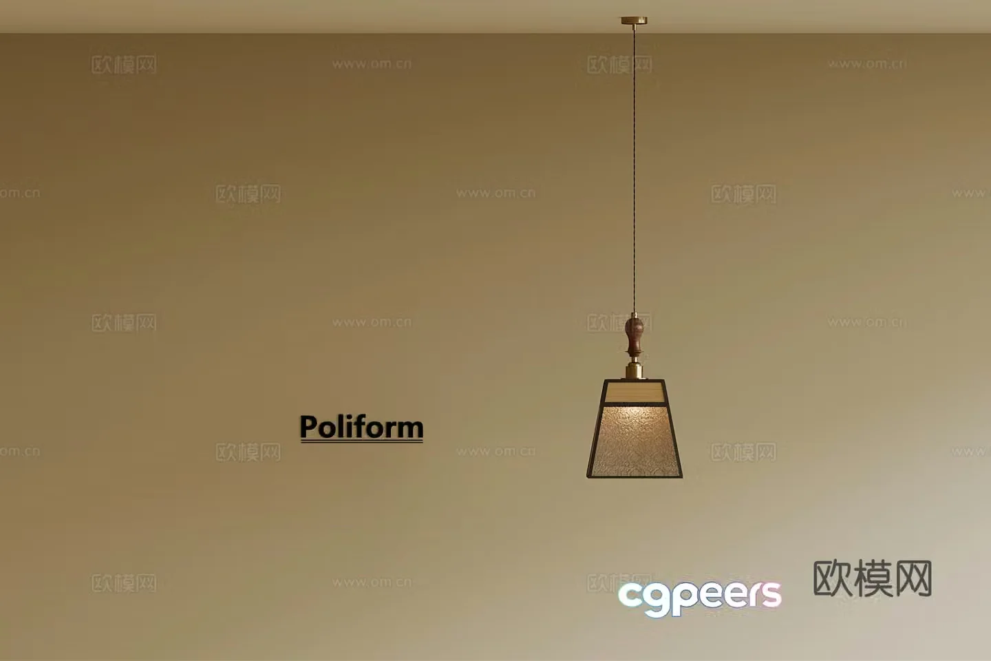 French medieval style chandelier 3d model