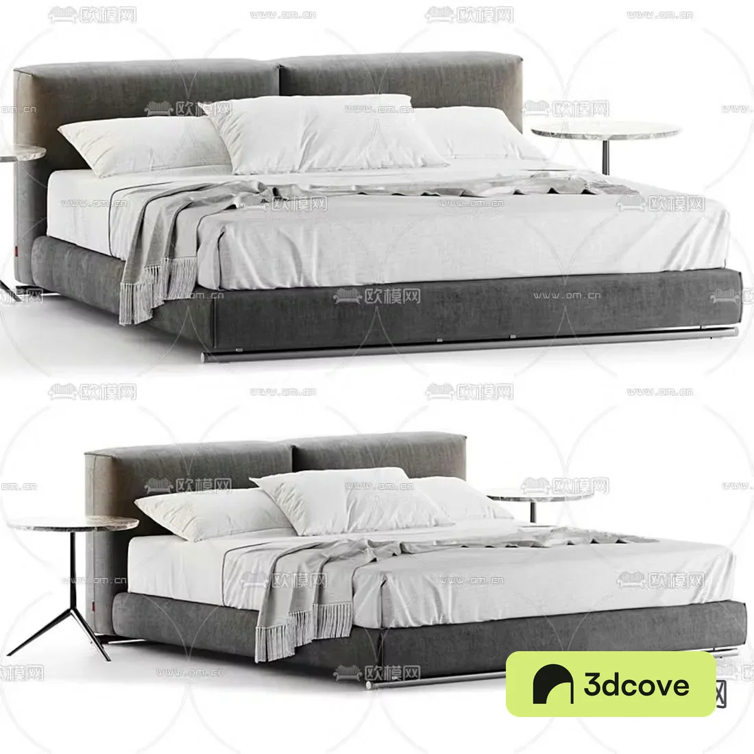 FLEXFORM fabric double bed