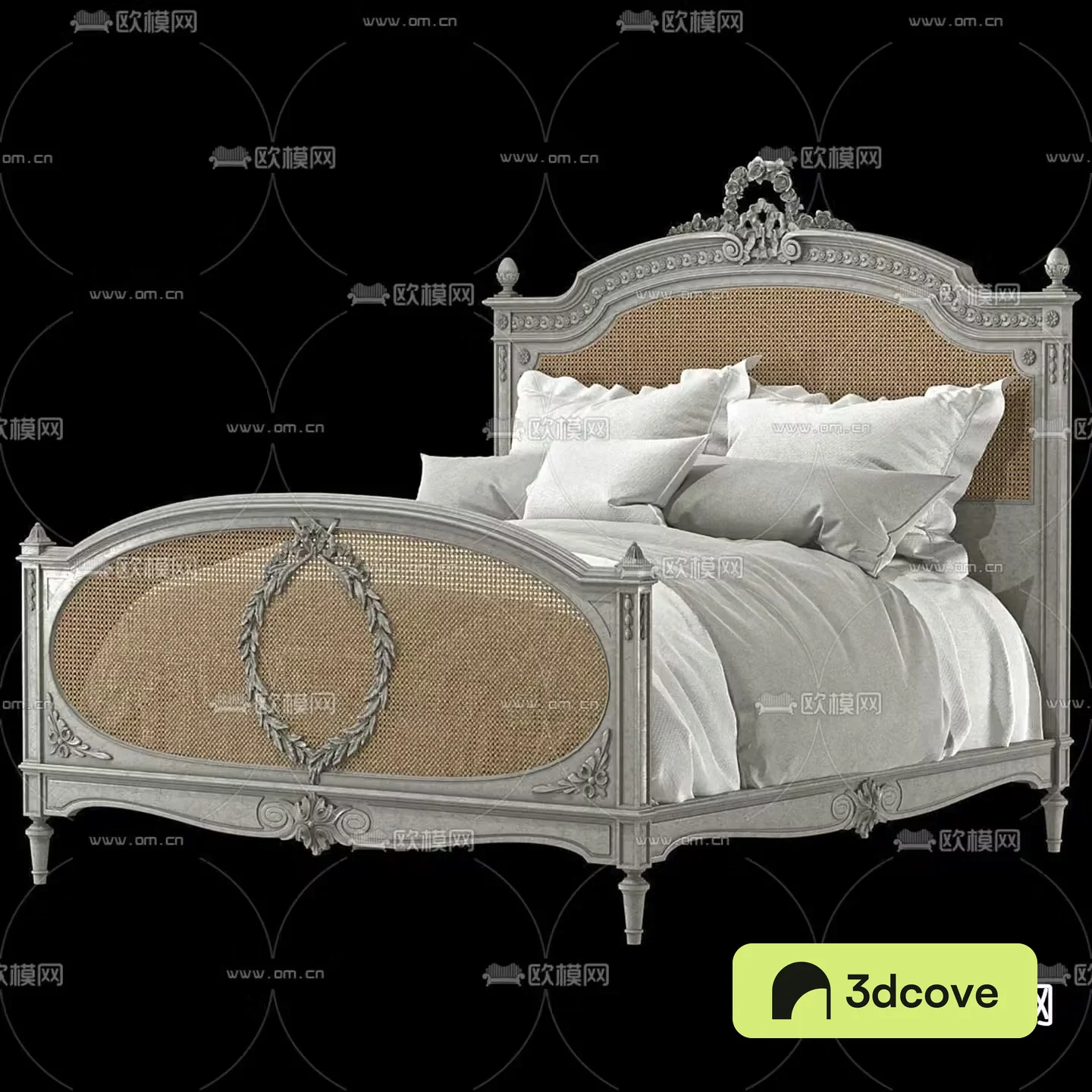 French double bed