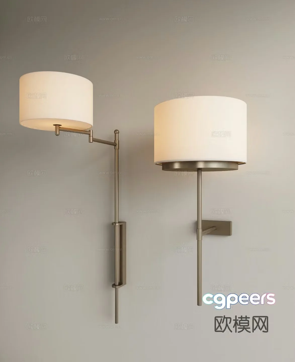 Modern light luxury wall lamp bedside wall lamp study wall lamp living room wall lamp long wall lamp 3d model