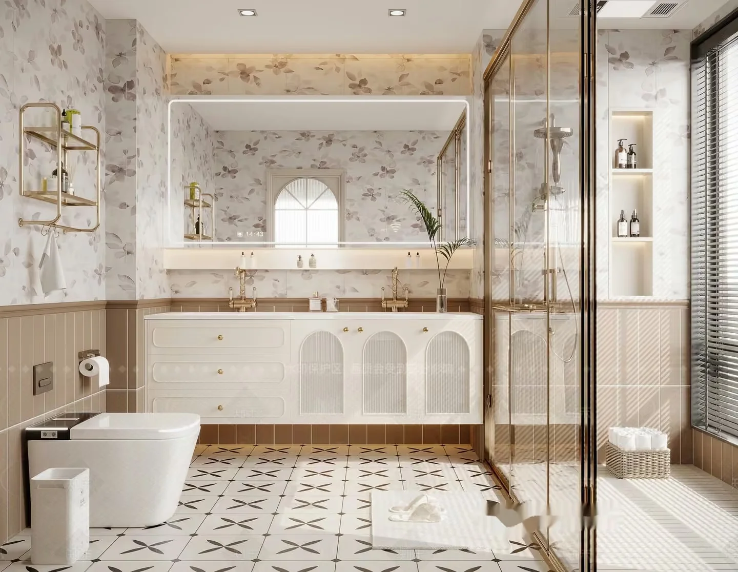 A Modern Bathroom 3D Model – 1726 – CORONA Render
