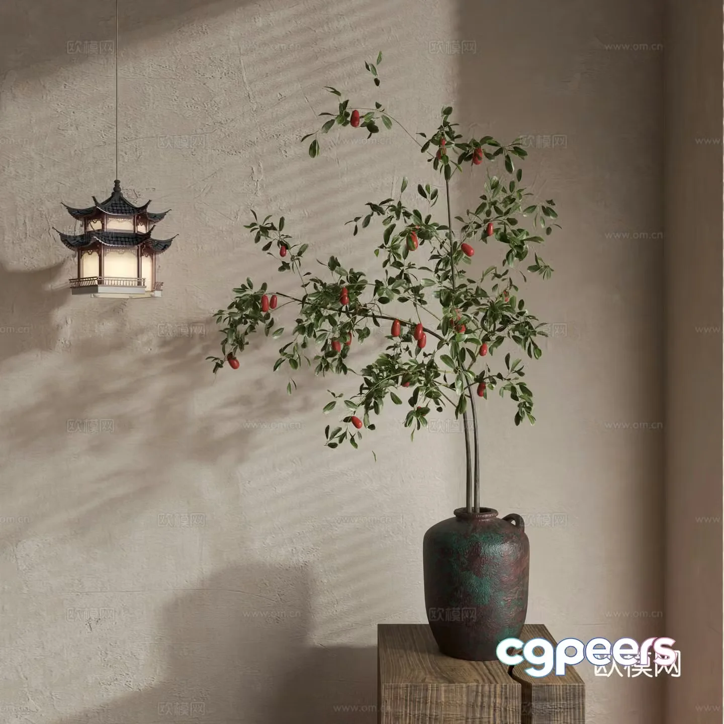 Waverly Flower Art Middle Ages Flower Art New Chinese Flower Art Modern Flower Art Vase 3D Model