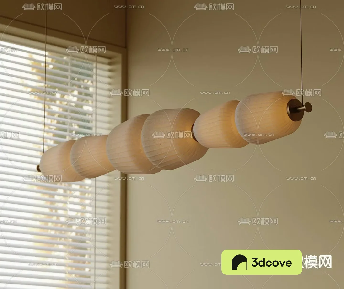 Wabi-sabi chandelier straight chandelier