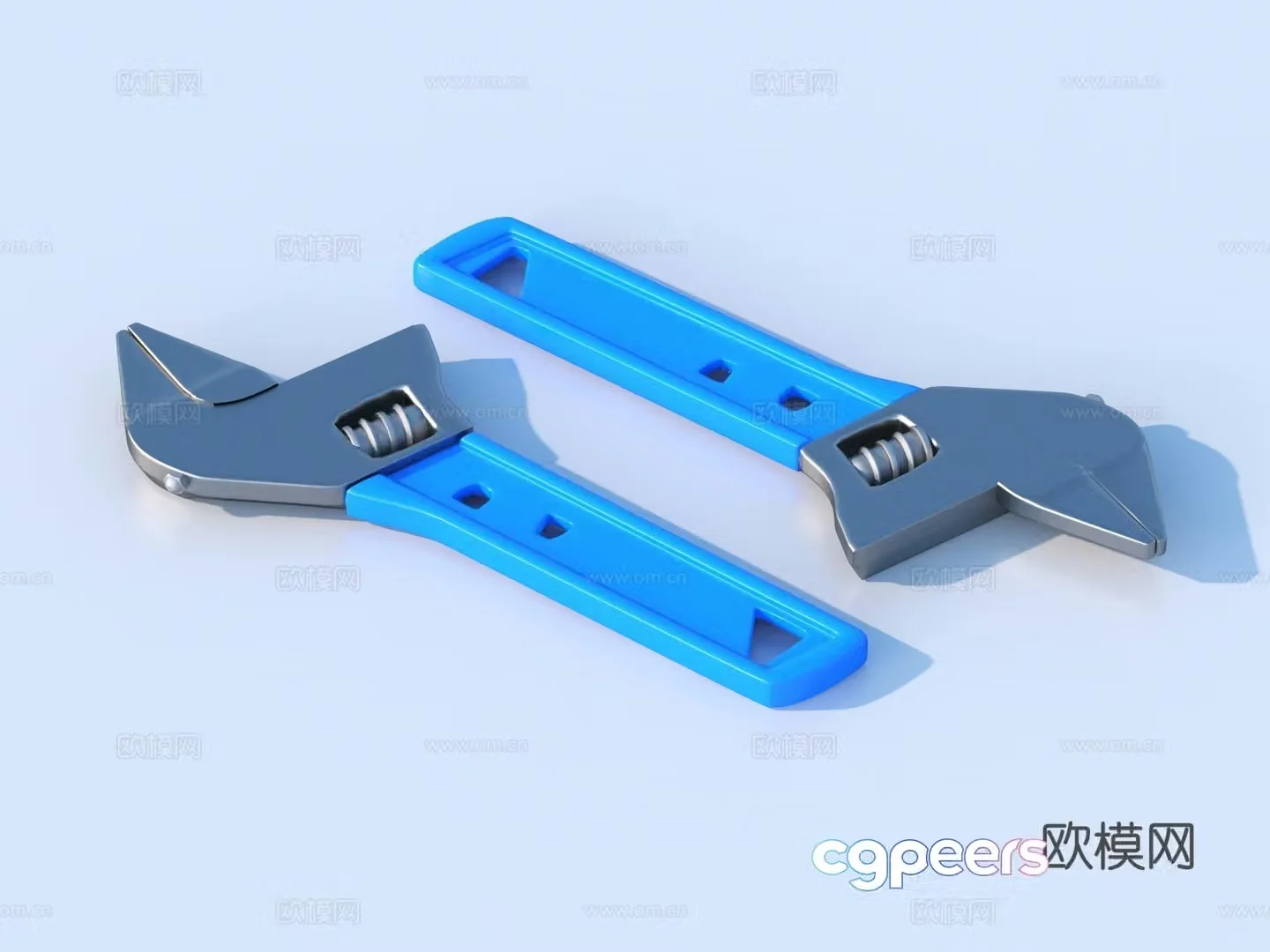 Wrench movable wrench movable board 3d model