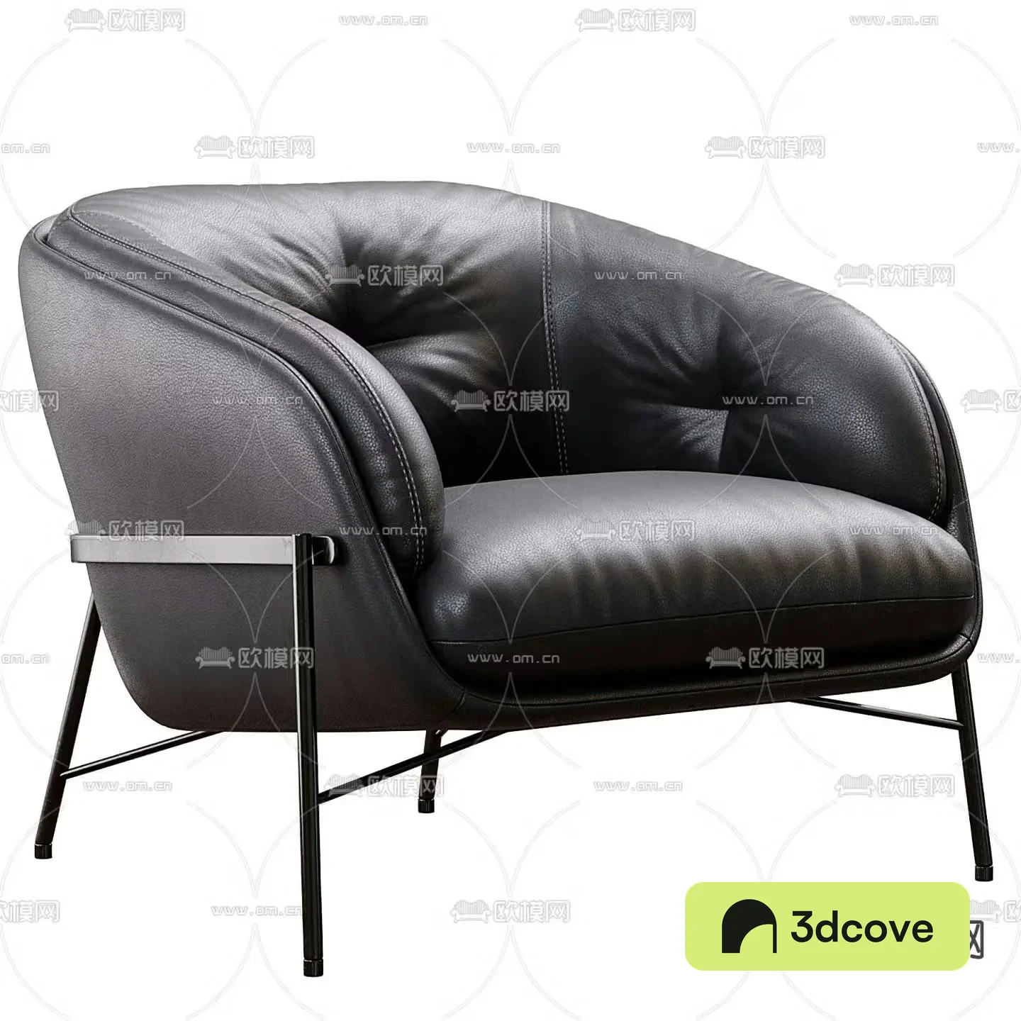 Bonaldo black lounge chair