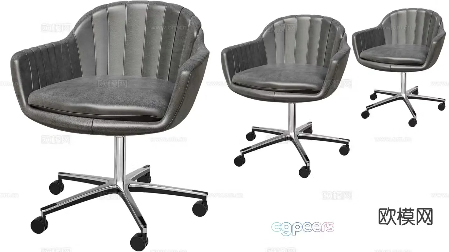 Office chair conference chair staff chair 3d model