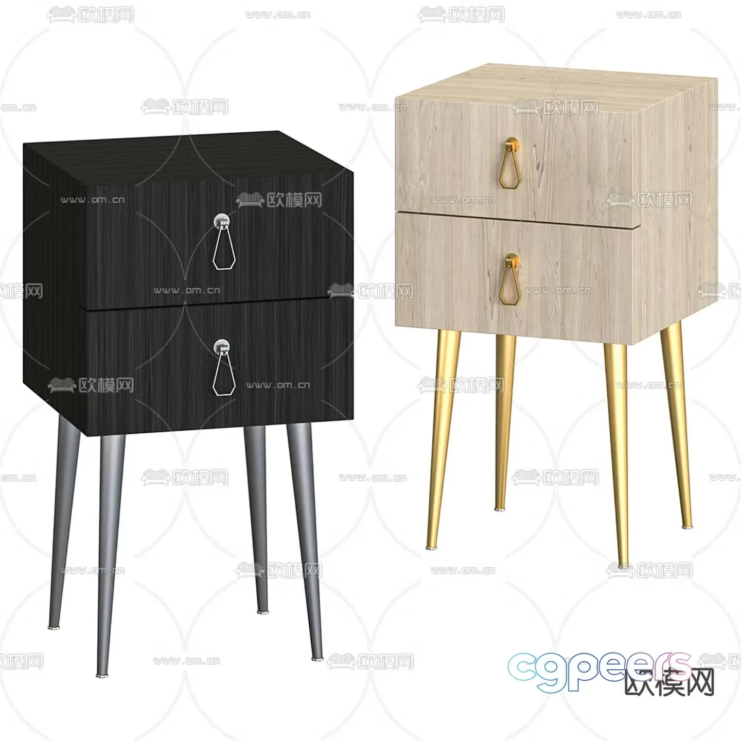 Cantori CITY bedside table 3d model