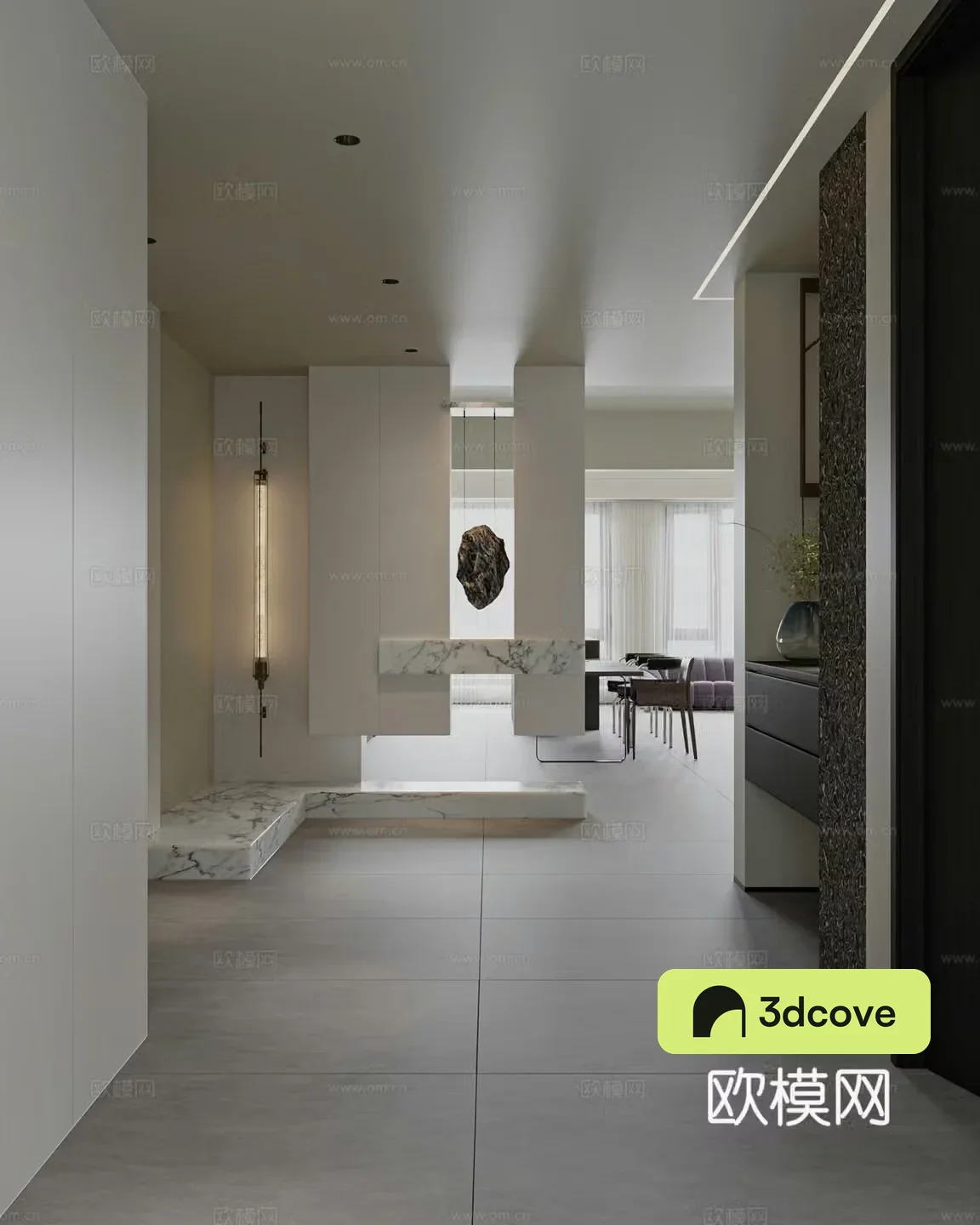 Modern Italian style entrance hall end view terrace entrance hall screen entrance hall villa entrance hall stairs decorative