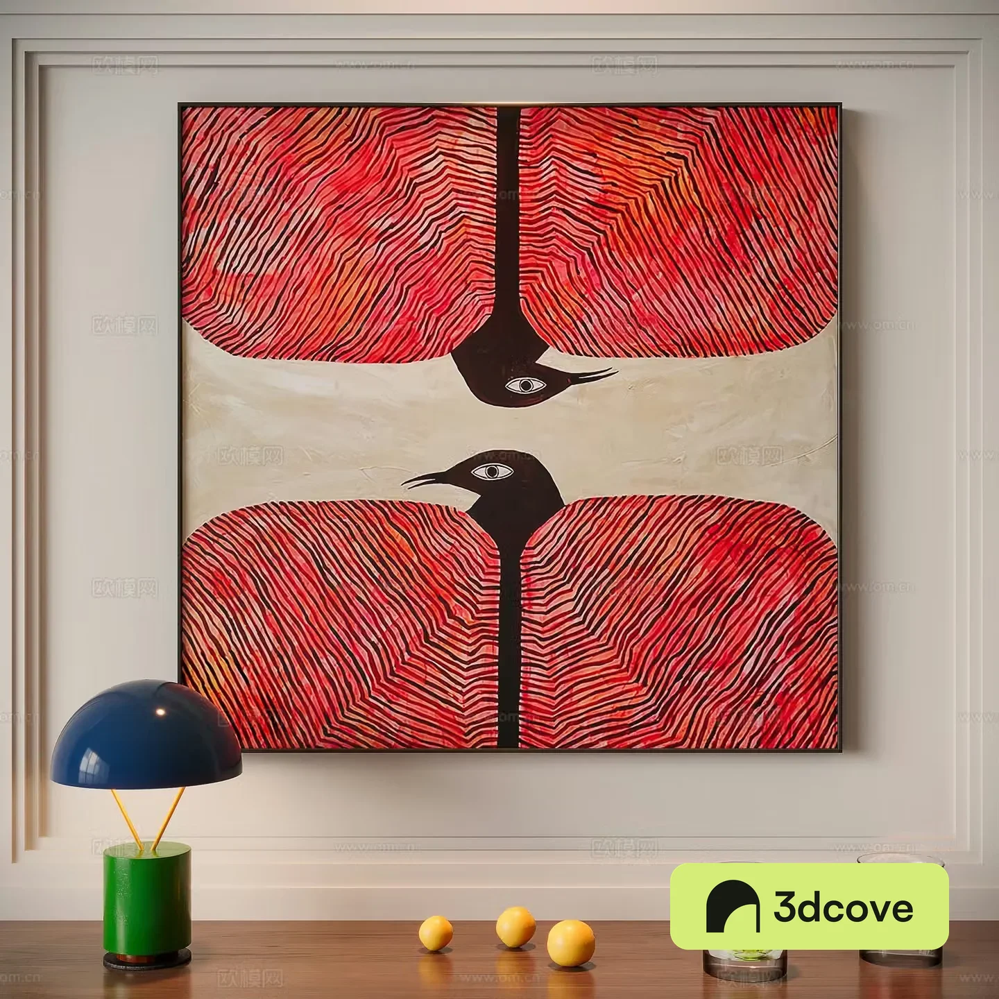 Modern texture painting decorative painting