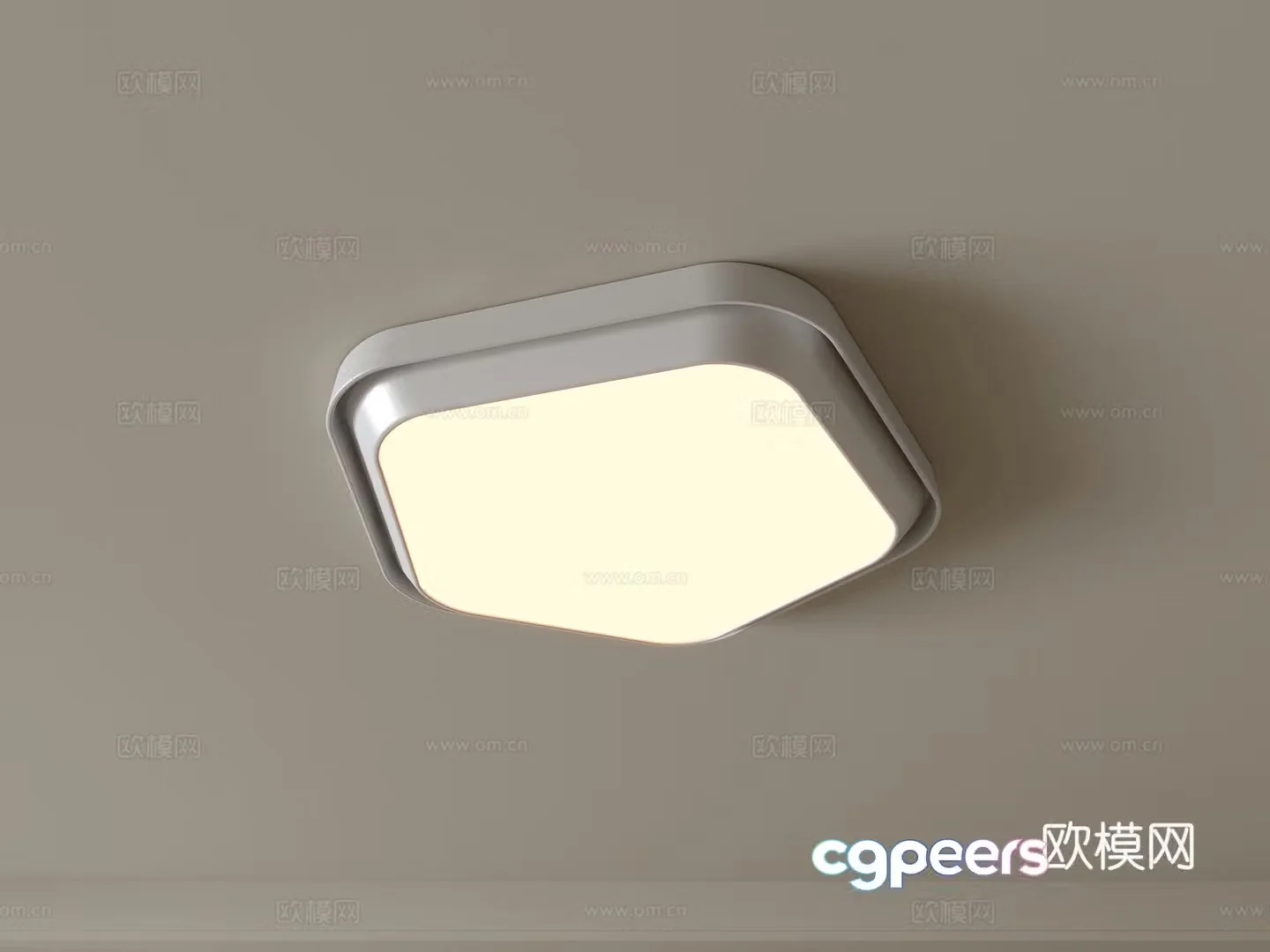 Modern ceiling lamp Geometric ceiling lamp Bedroom lamp Artistic shaped lamp Fashion living room lamp 3D model