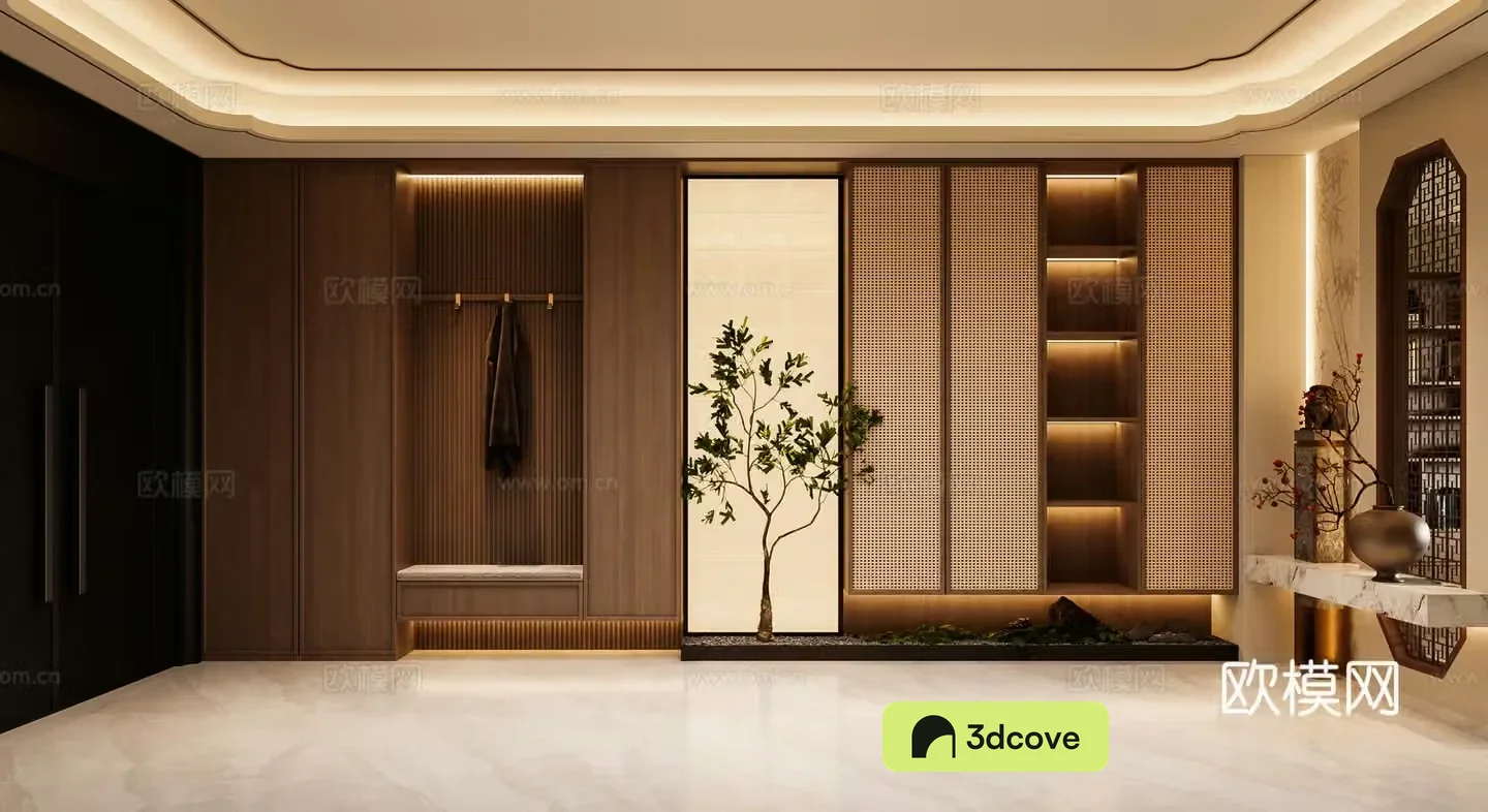 Song’s aesthetics shoe cabinet entrance