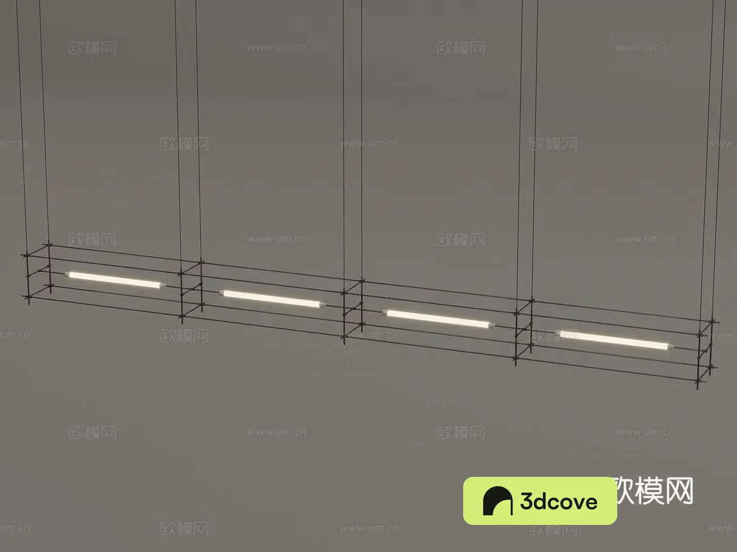 Modern long chandelier Mastoon lamp