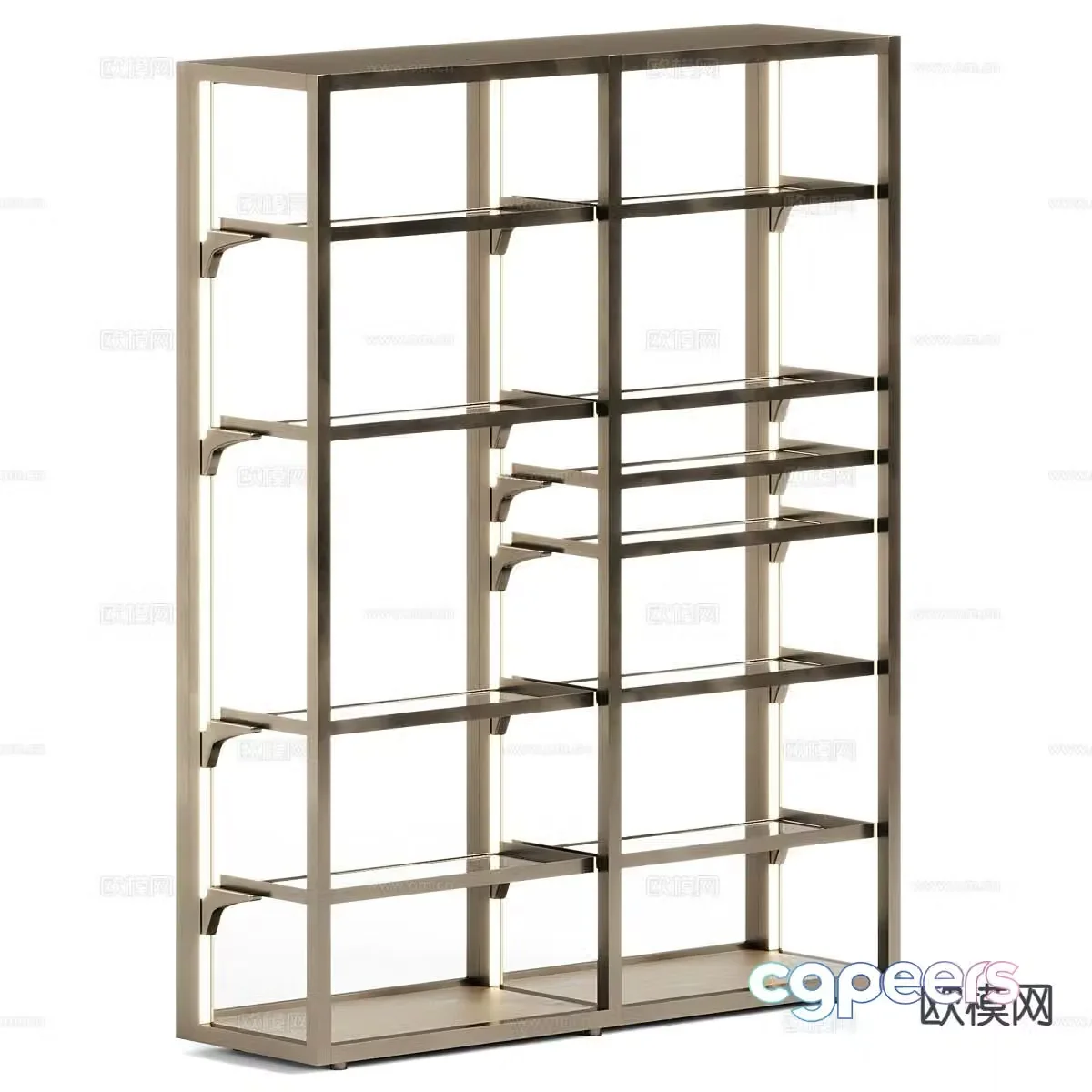 Modern decorative rack storage rack display rack 3d model