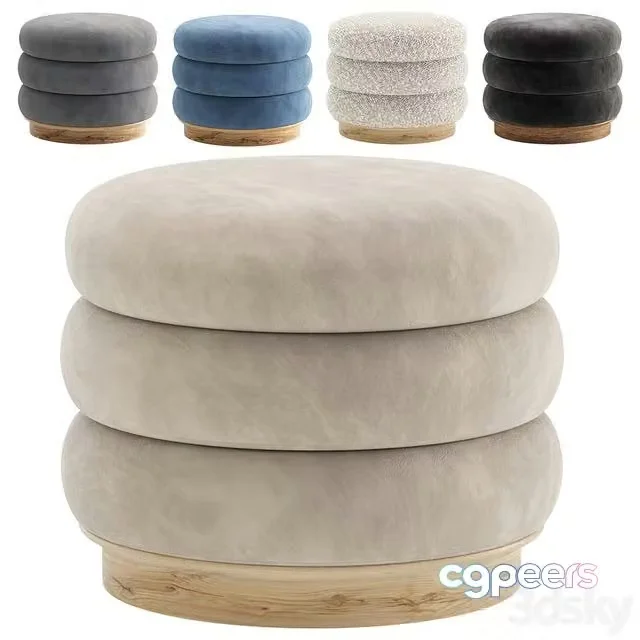 3ds Max Free – Pouf SELS by Cazarina Interiors