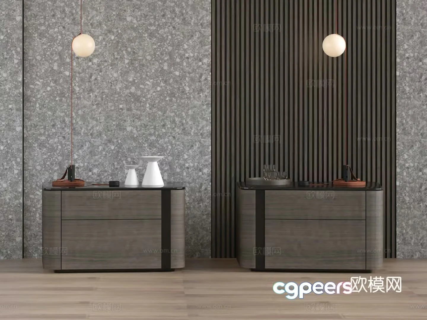 Modern night table 3d model