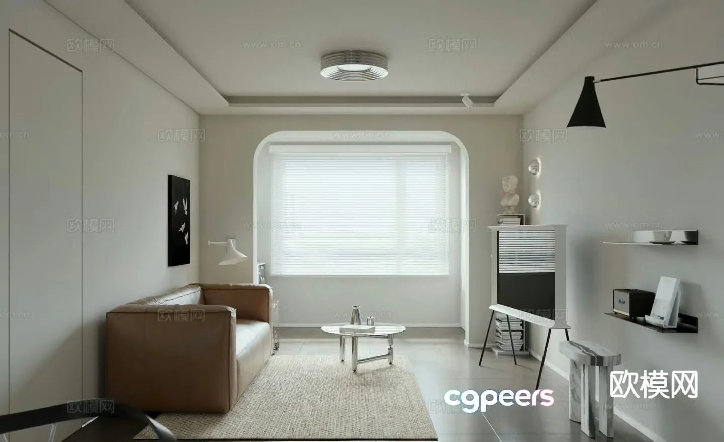 Modern living room 3d model