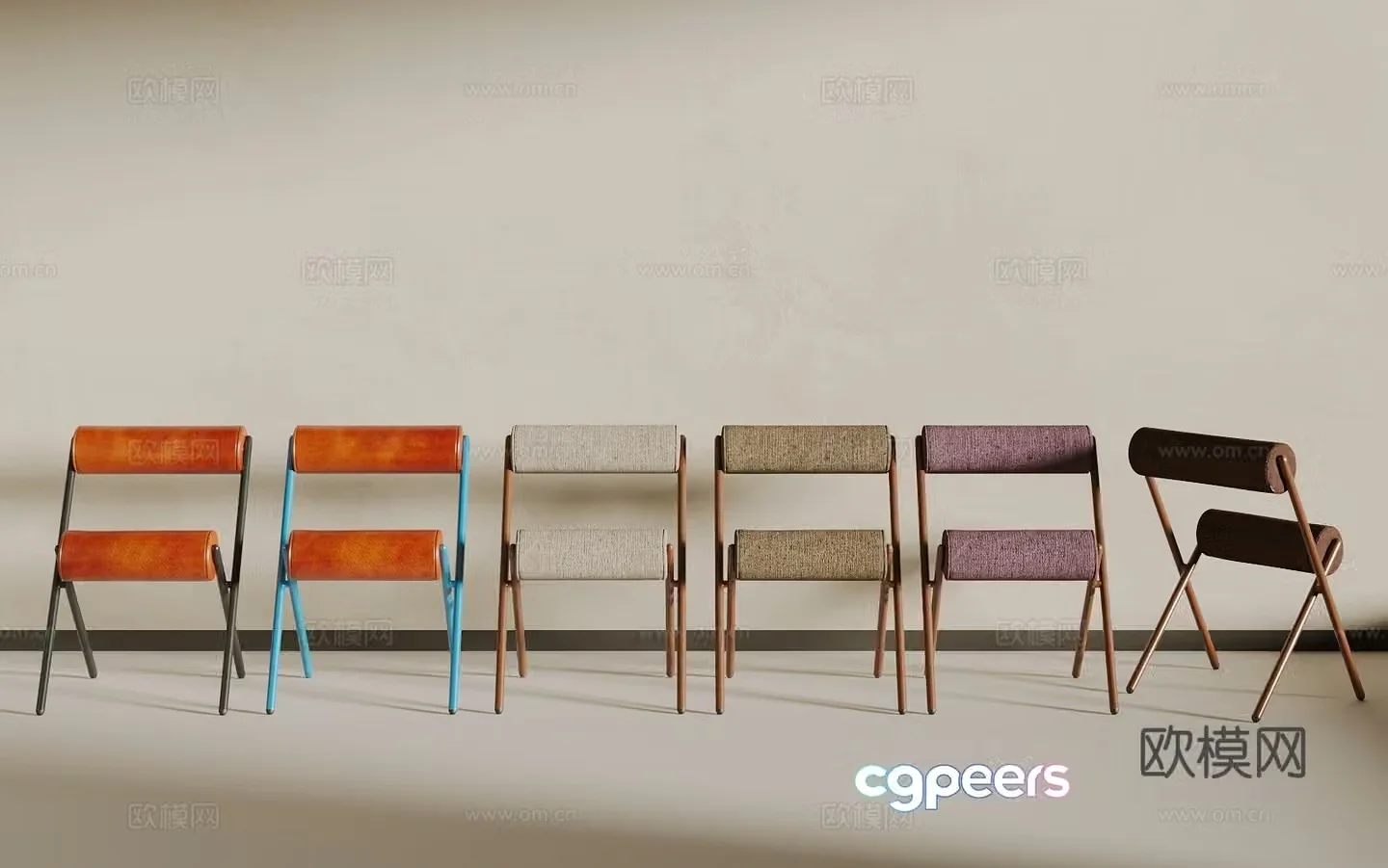 Modern single chair 3d model