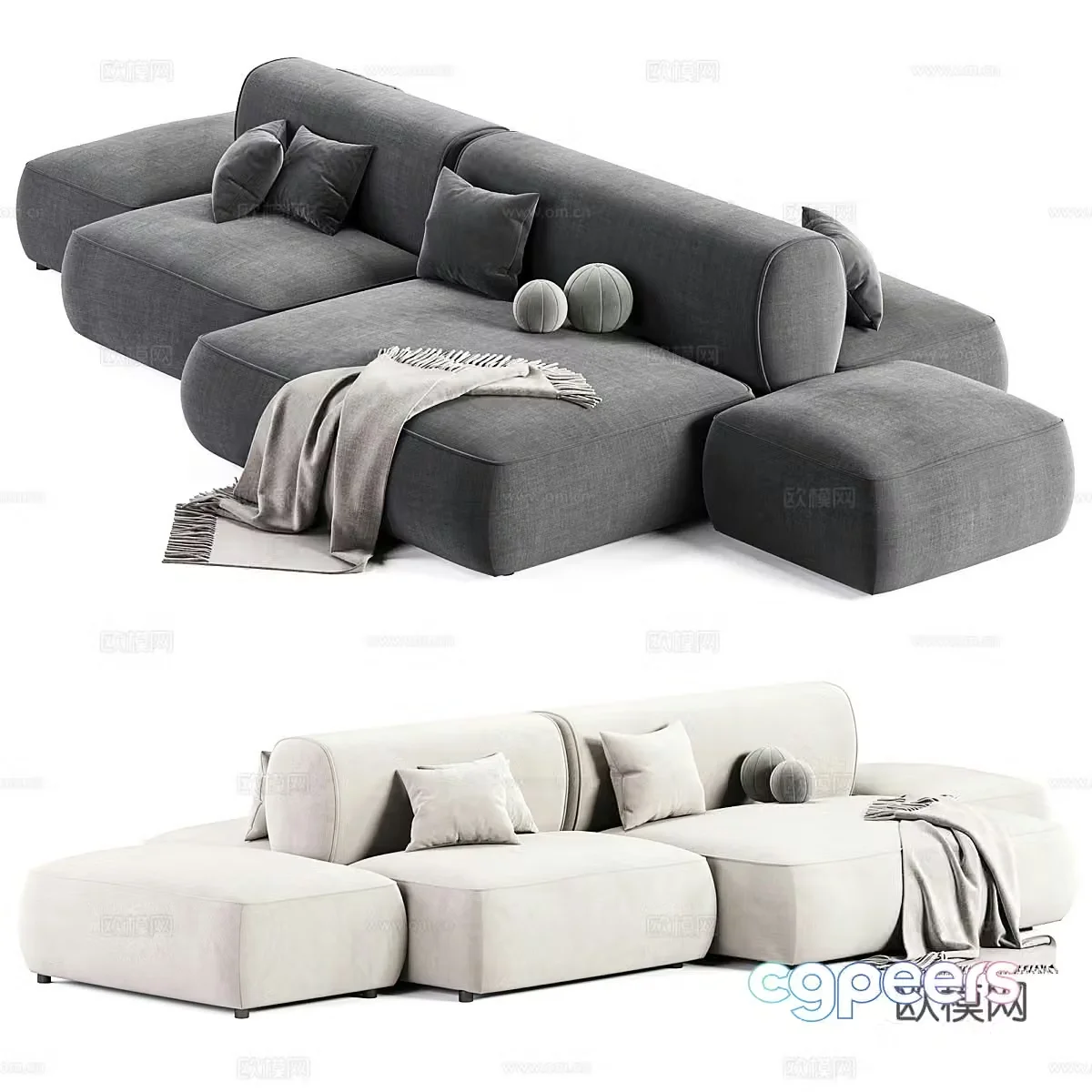 Multiplayer sofa 3d model