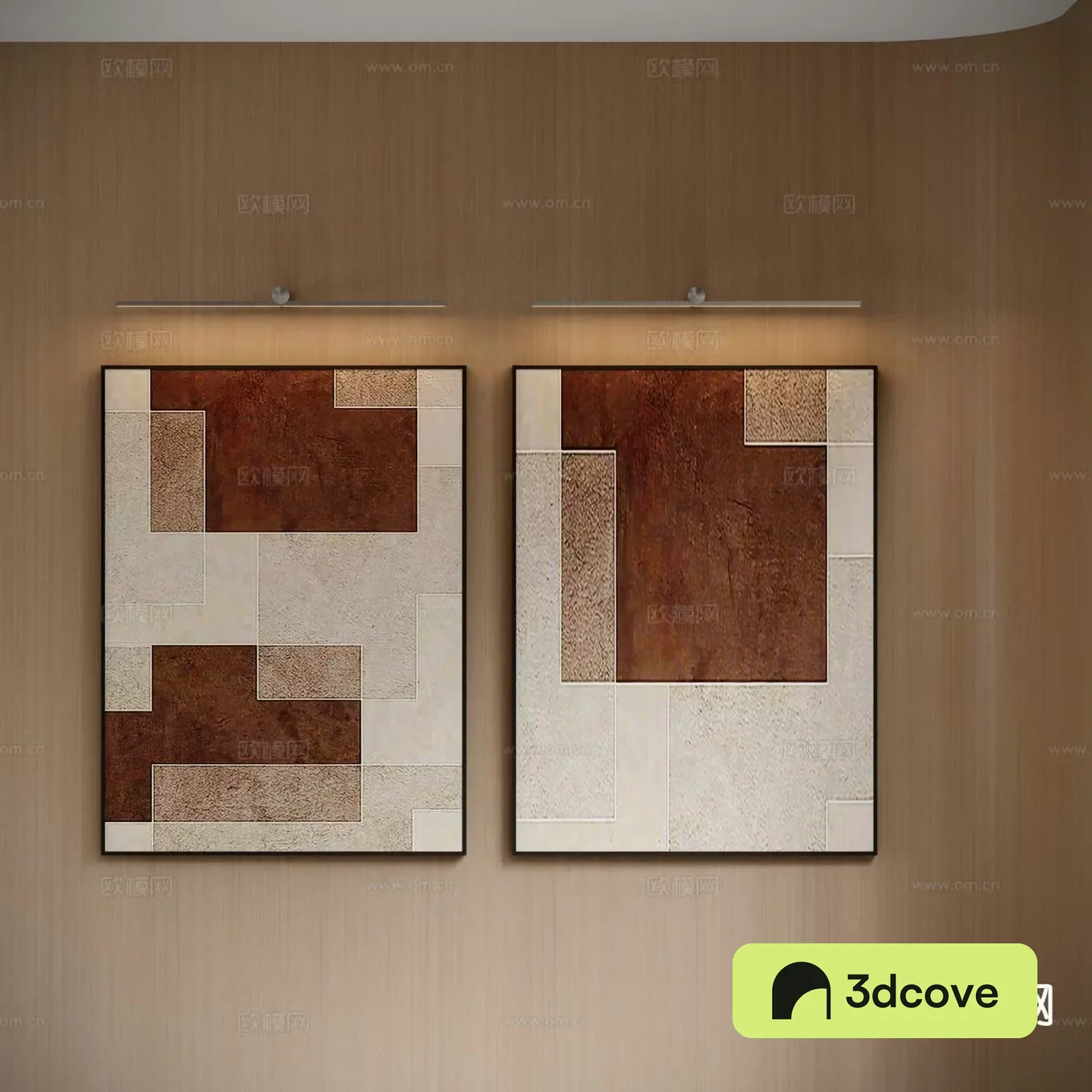 Wabi-sabi style hanging painting decorative painting abstract painting