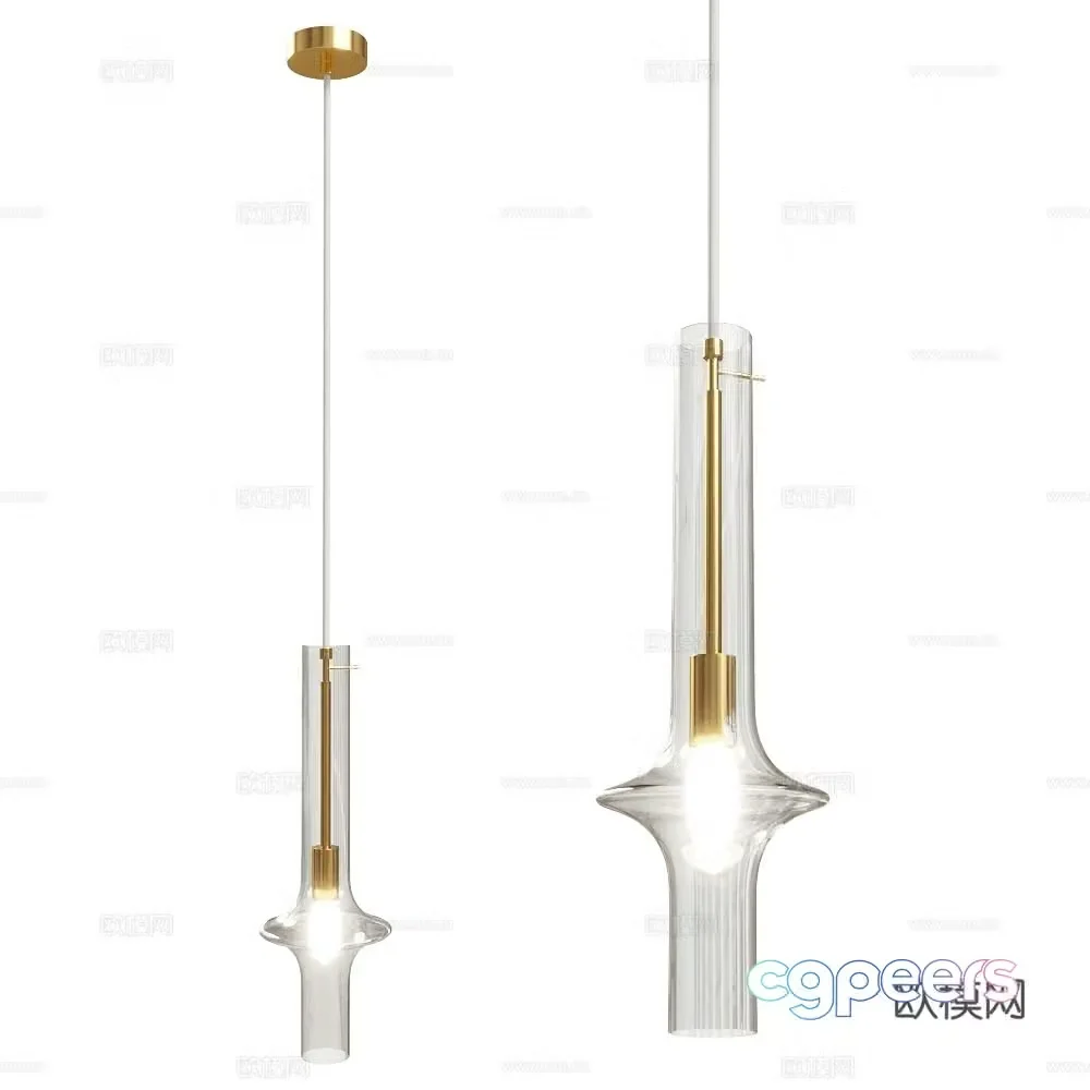 Stilfort glass chandelier 3d model