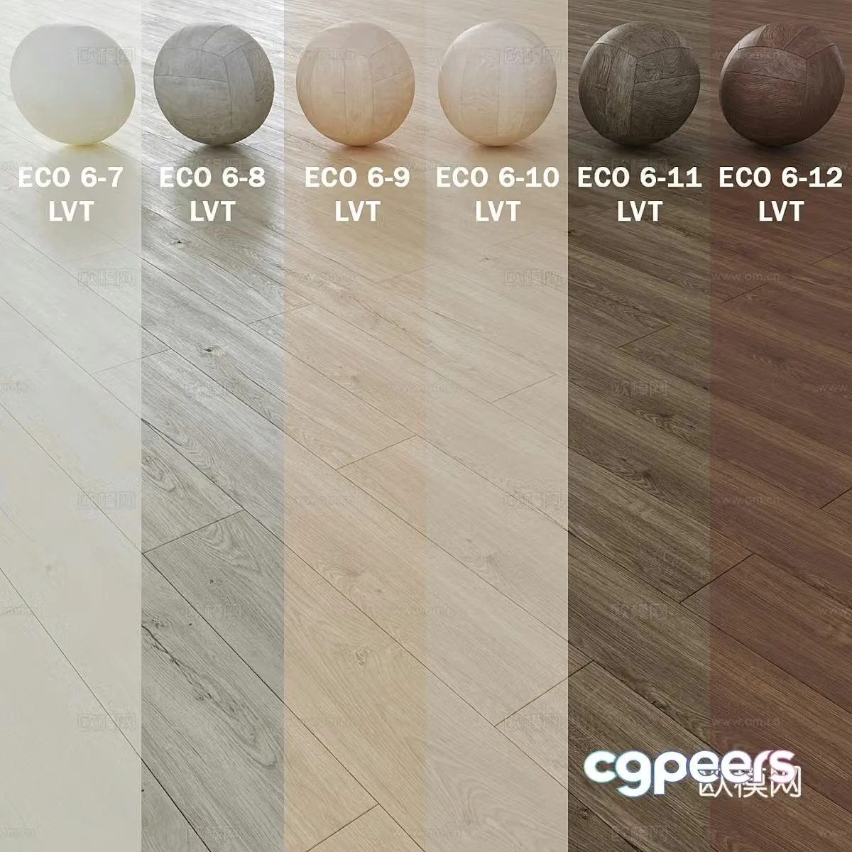 Modern wood floor material 3d model