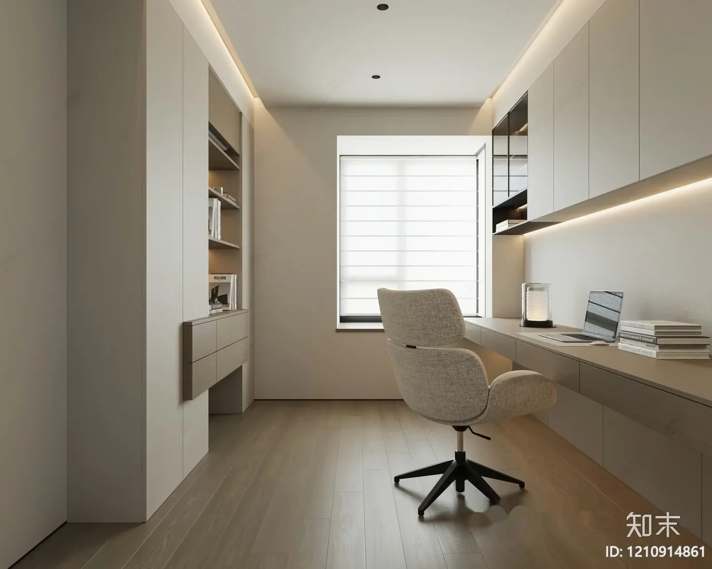 Modern Office Space 3D Model – 4434 – VRAY Render
