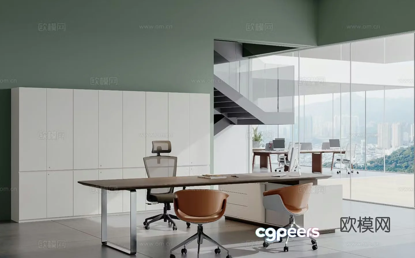 Modern general manager office 3d model